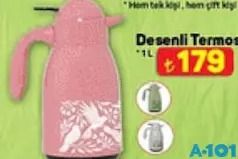 DESENLİ TERMOS 1 L DESENLİ TERMOS 1 L